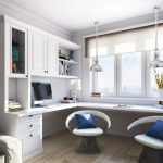 Chambre élégante de deux enfants adultes