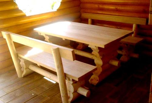 Table et bancs pour gazebos