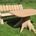 Table avec pied