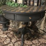 Table à colorier aux échecs après restauration