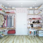 Arrangement de coin du vestiaire et de la coiffeuse