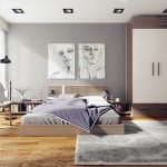 Almari pakaian di bilik tidur
