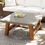 Table d'extérieur avec plateau en béton