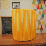 Ottoman jaune fait maison