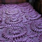 Voile lilas ajourée