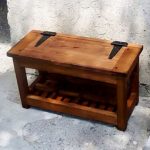 Tabouret en bois massif
