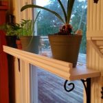Etagère blanche à côtés pour plantes