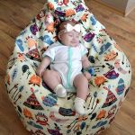Pouf poire sans cadre pour enfant