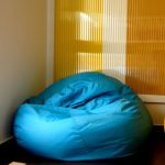 Grand sac d'haricot bleu