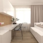 Designzimmer für zwei Kinder im minimalistischen Stil