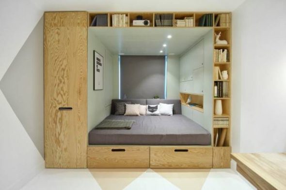 Lit intégré pour la chambre