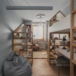 Intérieur de style scandinave avec sac en poire