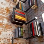 Étagères à livres à partir d'un tuyau
