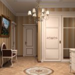 Beau mobilier blanc pour le couloir