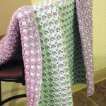 Beau motif double face pour plaid