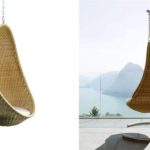 Fauteuil en rotin suspendu