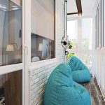 Sac de haricots sur le balcon