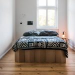 Lit en carton pour une petite chambre