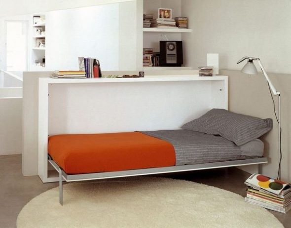 Le lit intégré à la console