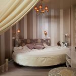 Lit rond pour une petite chambre