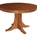Table de cuisine ronde sur une jambe