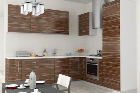 Cuisine avec façades en MDF,