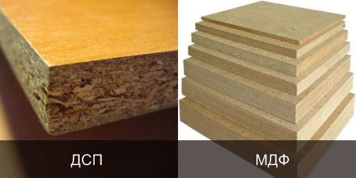 Panneau de particules et MDF