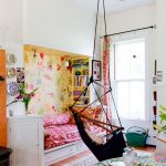 Chaise suspendue rembourrée en forme de hamac
