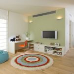Sac pouf doux dans le salon