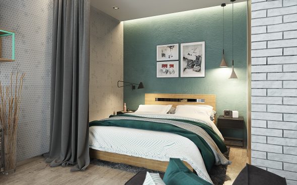 Niche avec lampes