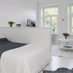 Partition basse pour créer une zone personnelle pour la chambre