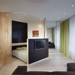 La conception originale d'un rêve pour un lit dans le salon