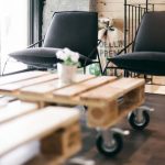 Tables basses mobiles sur roues