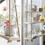 Étagères à fleurs suspendues