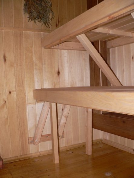 Étagère rétractable