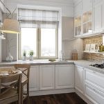 Table semi-circulaire pour une très petite cuisine