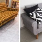 Restauration d'un vieux canapé avec une touche moderne
