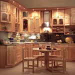 Cuisine élégante en bois massif