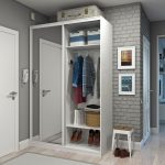 Armoire de couloir blanche