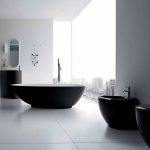 Modernes Bad im Stil des Minimalismus