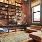Rayonnage pour un salon insolite de style loft
