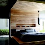 Chambre design élégante avec un podium