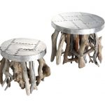 Table en métal et métal de style industriel