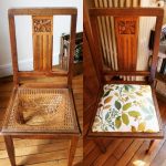 Siège de chaise souple restauré