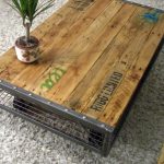 Table basse en ferraille