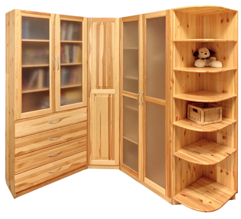 Armoire en bois naturel