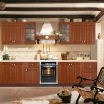 Cuisine en bois de style campagnard