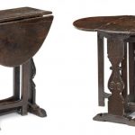 Table ronde pliante en bois