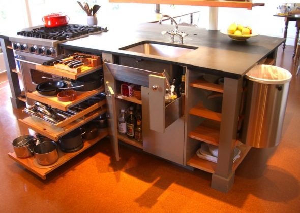 Mobilier de cuisine bien planifié