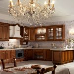 Coin cuisine en bois classique